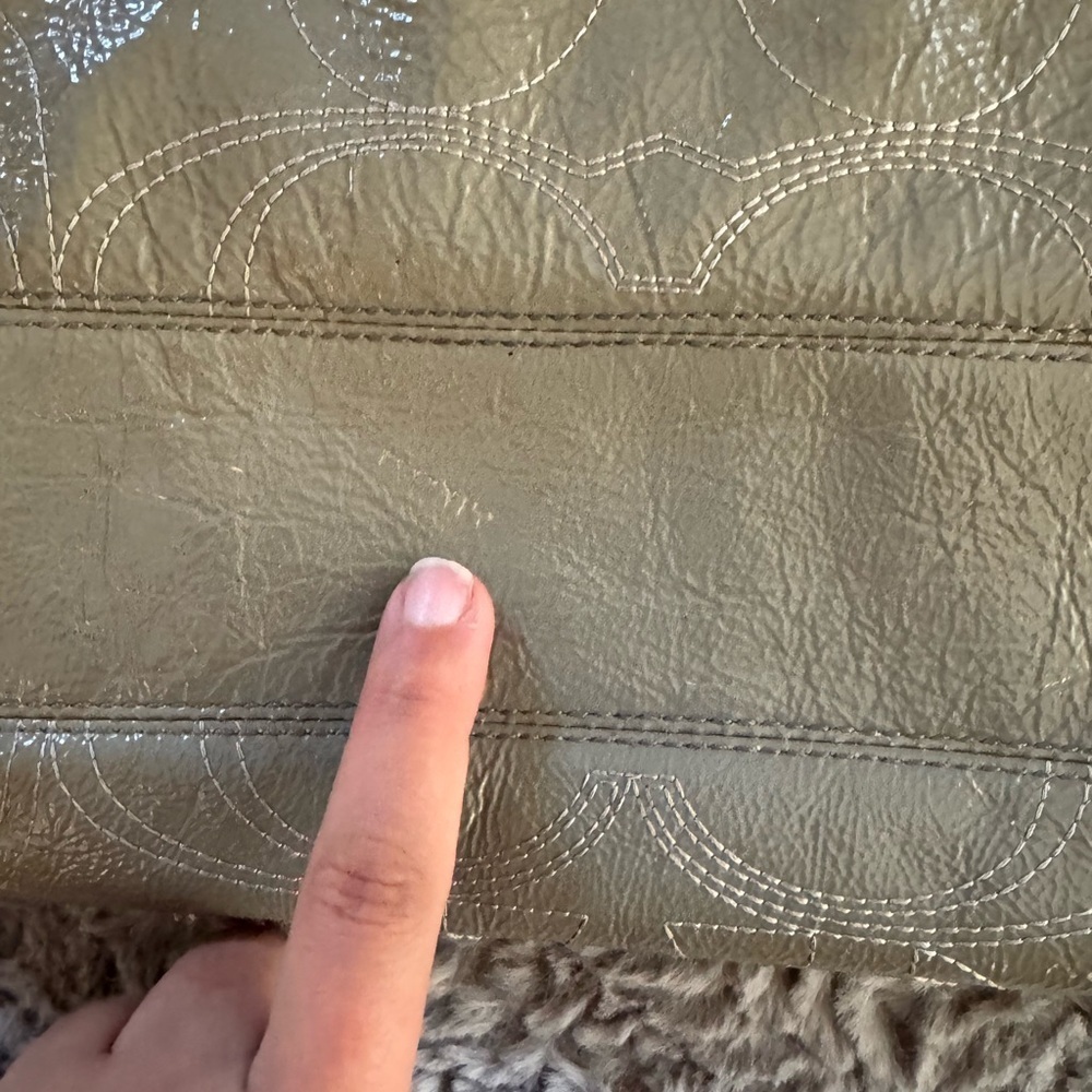 COACH Y2K Grey Leather Tote - Picture 8 of 15